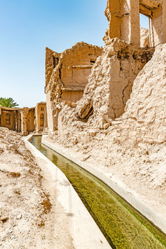 Falaj Al-Katmeen in Nizwa, Dakhiliya, Oman. Five Aflaj Irrigation Systems of Oman were added to the UNESCO list of World Heritage Sites in 2006.
