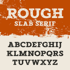 Grunge Slab Serif 001