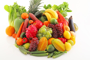 新鮮な野菜と果物