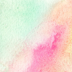 pink blue watercolor abstract spot with the texture watercolor paper