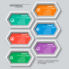 Abstract 3D Paper Infographics