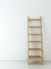 Wood shelf like a step-ladder