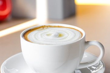 hot coffee caramel macchiato