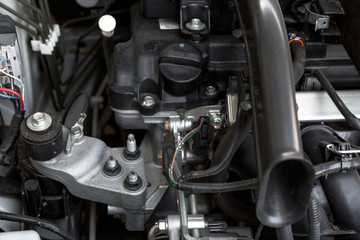 detail of a car engine