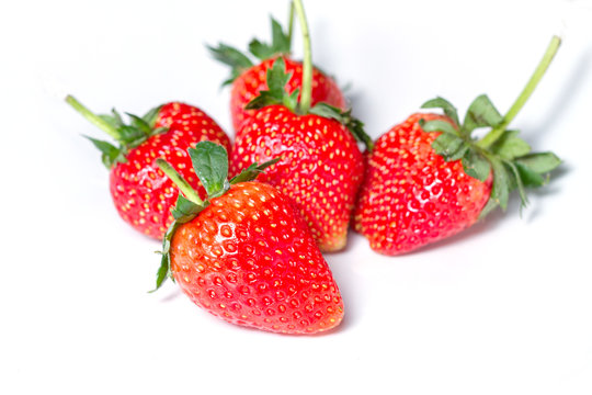 Fresh Strawberry on white background