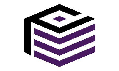 Letter P D Modern Logo