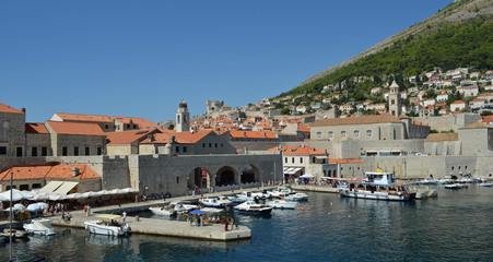Fototapeta na wymiar Dubrovnik Old Town Harbor