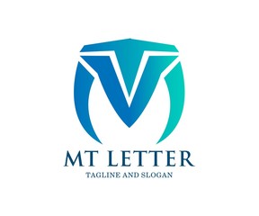 elegant MT letter in great shape