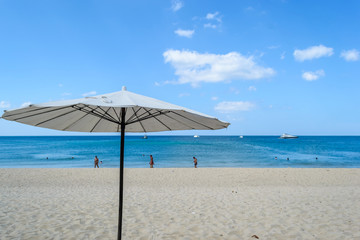 the umbrella on the layan beach Phuket, Thailand