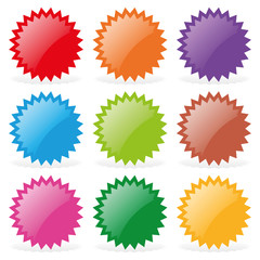 Stickers set illustration