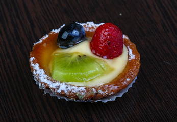 Pastry with berries