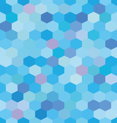 Obraz na płótnie Canvas Abstract background blue hexagons illustration