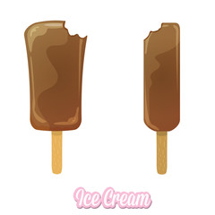 vector illustration of tasty ice cream 