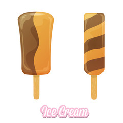 vector illustration of tasty ice cream 