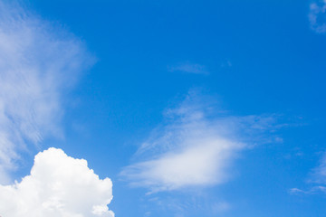 blue sky and clouds