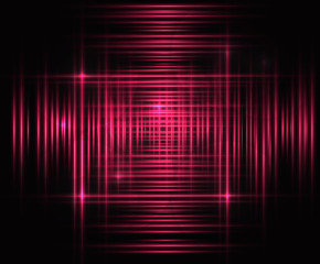 Abstract digital red light effect background.