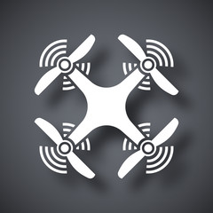 Quadcopter icon, vector