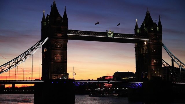 Tower Bridge at dusk ,London United Kingdom
