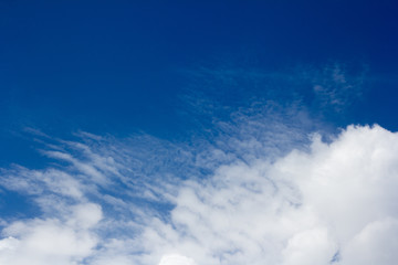 blue sky and clouds