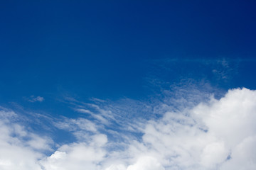 blue sky and clouds
