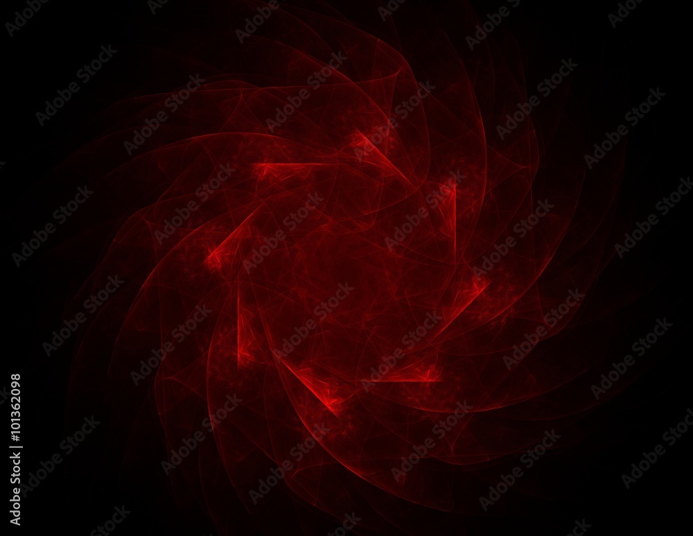 Aufkleber elementary particles series. interplay of abstract fractal forms on the subject of nuclear physics s