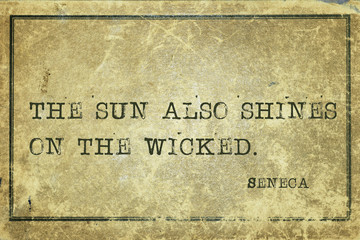 on wicked Seneca