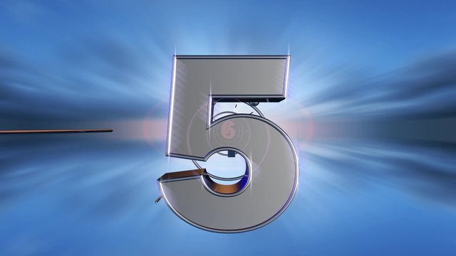 Countdown modern 3D Animation Blue