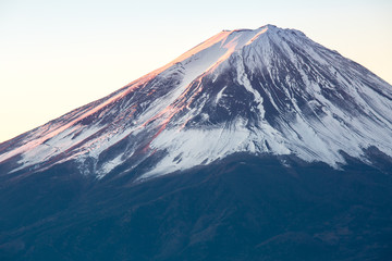 Fototapeta premium Halny Fuji wschód słońca Japonia