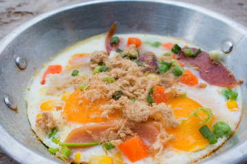 Hot egg dish