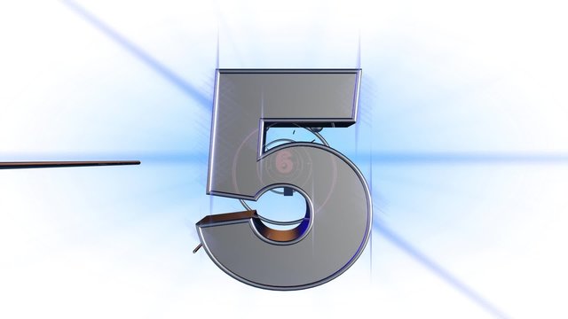 Countdown modern 3D Animation White
