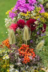 handmade  beautiful bouquets from flowers and herbs