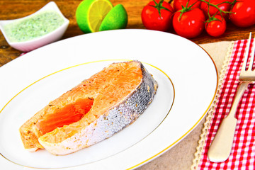 Salmon with Lime Diet Food