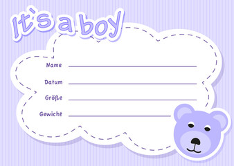 It`s a boy - Teddy
