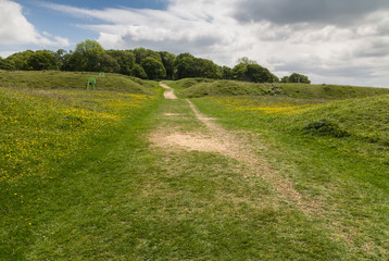Badbury Rings Iron Age hill fort