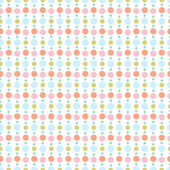 Seamless colorful dots pattern
