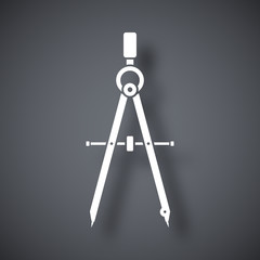Vector compass tool icon