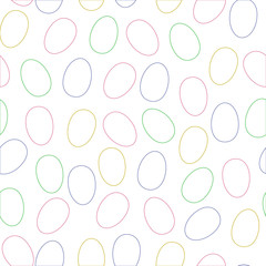 Easter seamless pattern. Eggs design. Easter egg background