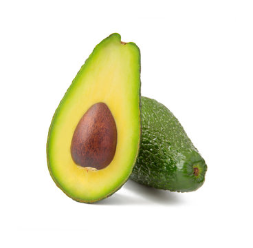 Avocado isolated on white background