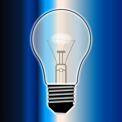 Blue Light Bulb