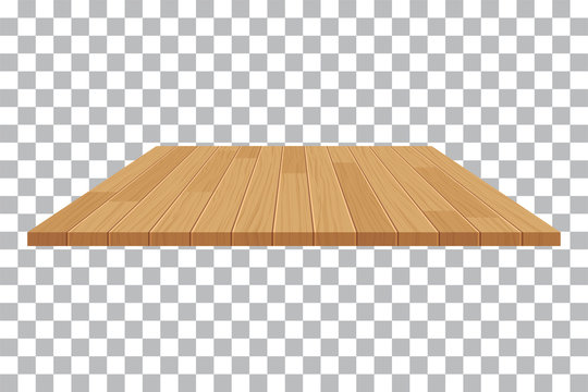 Fototapeta vector wood table top on isolated background