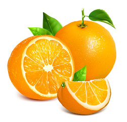 Fresh ripe oranges