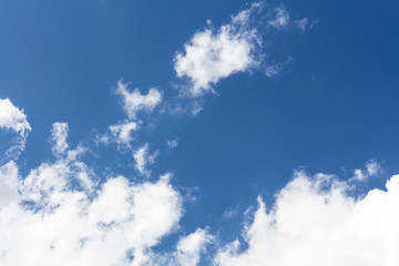 blue sky with cloud closeup