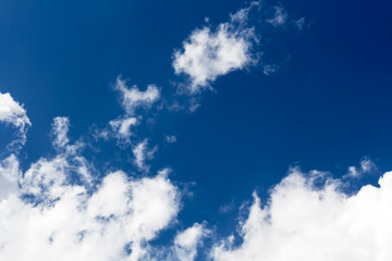 blue sky with cloud closeup