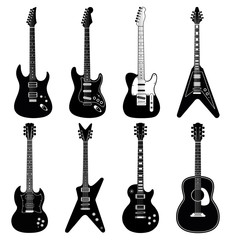 Guitar Silhouettes