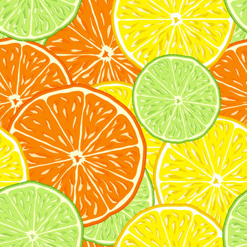 citrus seamless background