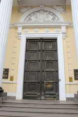 The door to the building of the Ethnographic Museum.