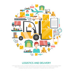 Logistics And Transportation Concept 