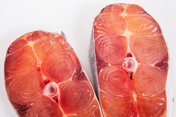 Fresh fish, cut into pieces