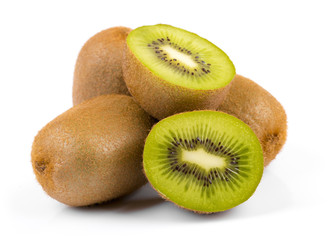 kiwi fruit isolated on white background