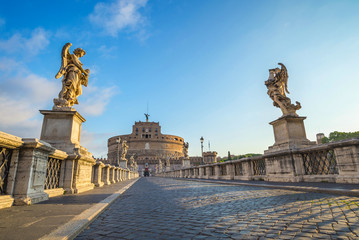Fototapeta na wymiar Castel Sant'Angelo , Rome , Italy